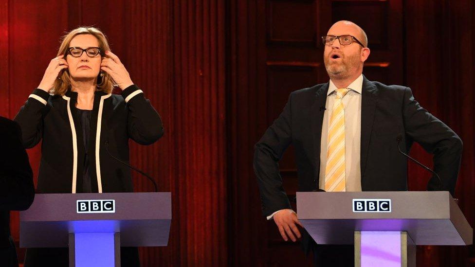 Amber Rudd and Paul Nuttall