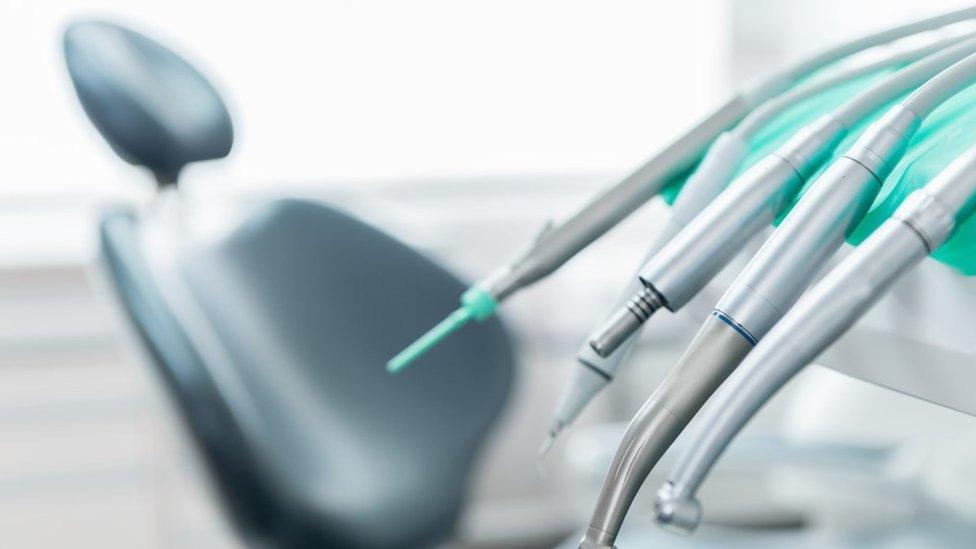 Dentistry chair and tools