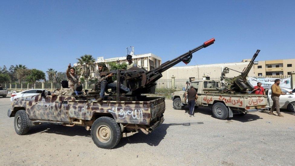 Forces loyal to Libya's Government of National Accord (GNA) in Tripoli