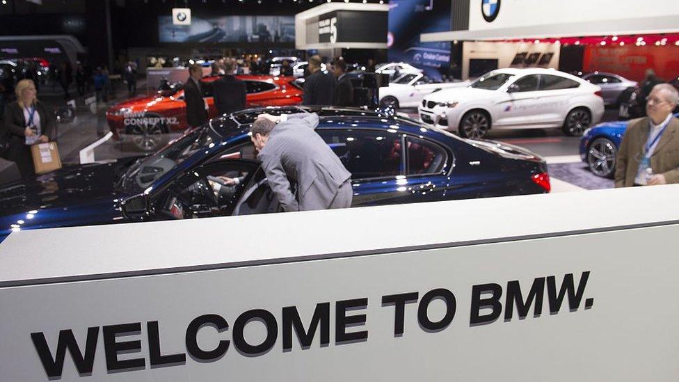 BMW stand at US motor show