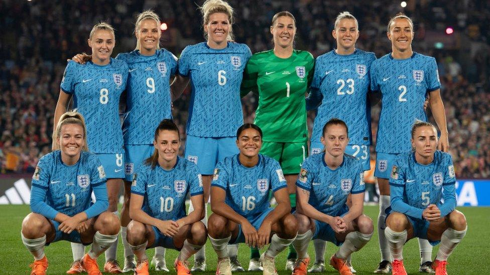 England's lionesses at World Cup