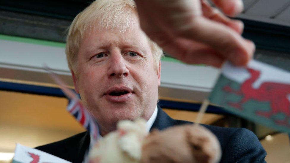 Boris Johnson in Barry Island