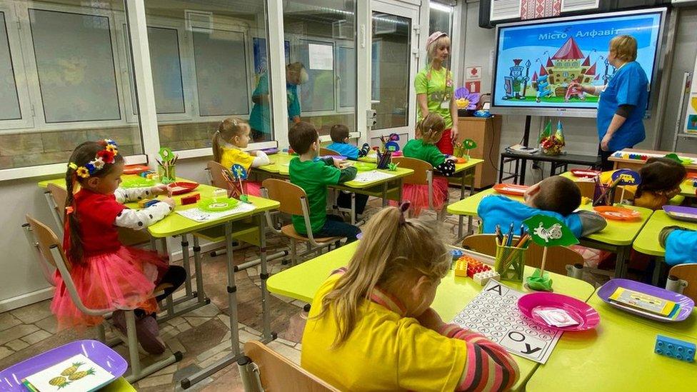 Classroom underground kindergarten