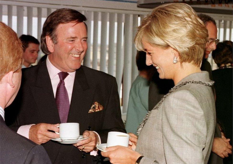 Sir Terry Wogan meets Diana, Princess of Wales, in 1997