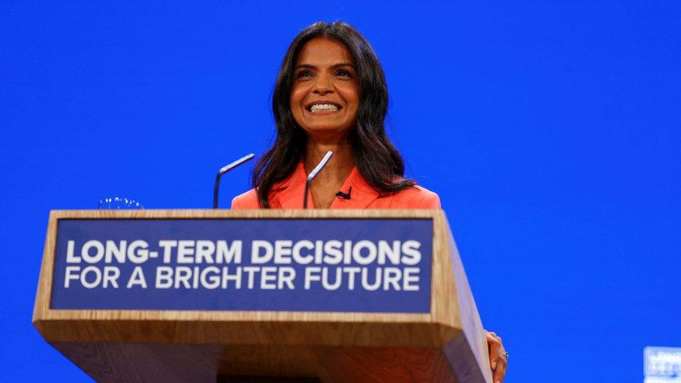 Akshata Murty addresses Conservative Party Conference