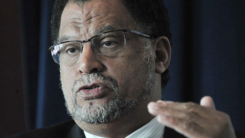 CEO of the 2010 FIFA World Organising Committee Danny Jordaan talks to the media during a press conference at Chelsea football club's Grounds, in Stamford Bridge, in London, on March 4, 2010