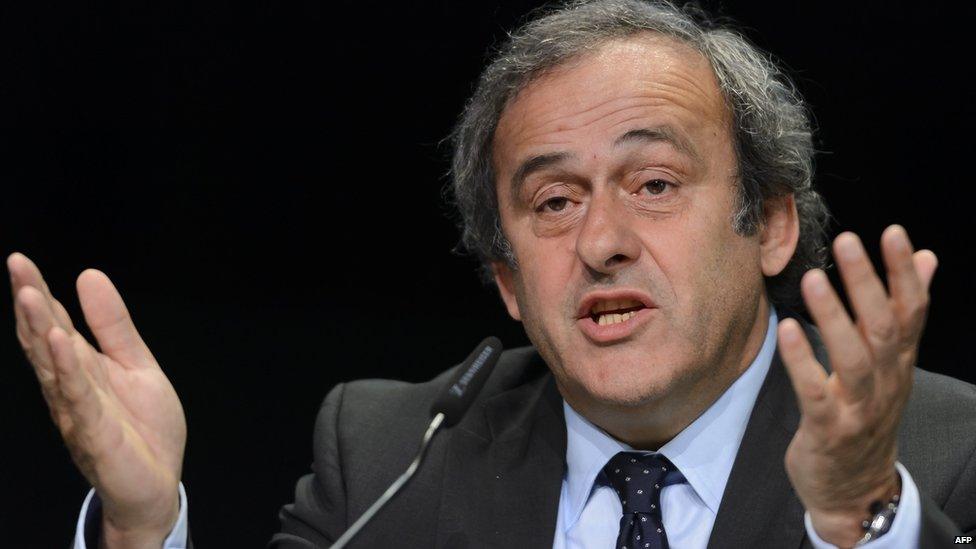 Uefa President Michel Platini