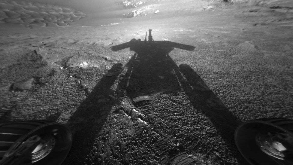 Last image Oppy sent back to Nasa