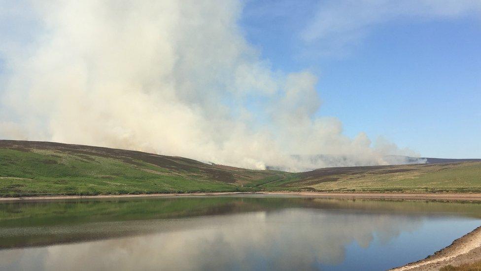 Moorland fire