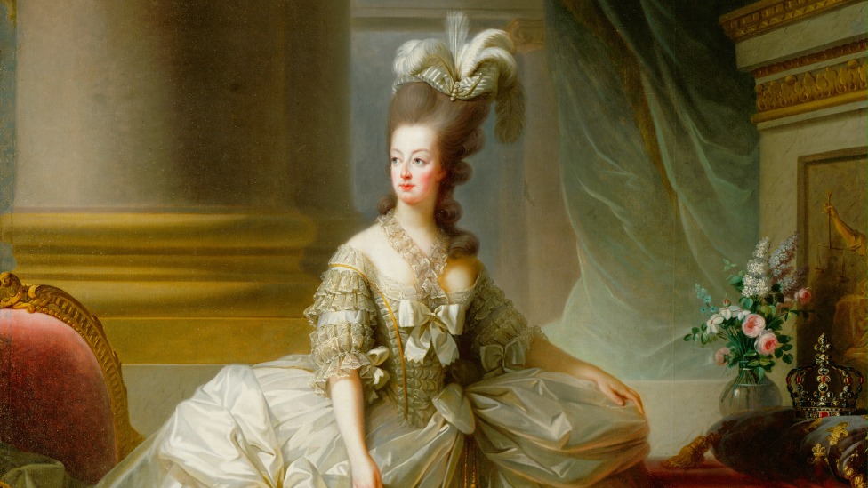 Dramatic painting of Marie Antoinette from 1778.
