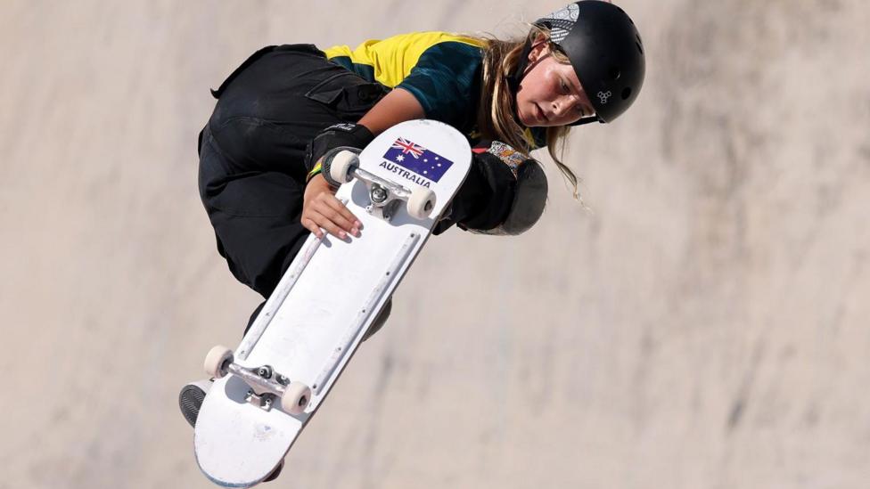 Aussie skateboarder Arisa Trew adds a golden Welsh angle in Paris - BBC ...