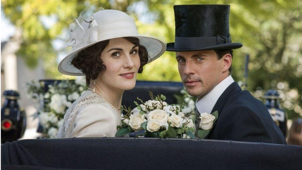 Lady Mary and Henry Talbot in Downton Abbey