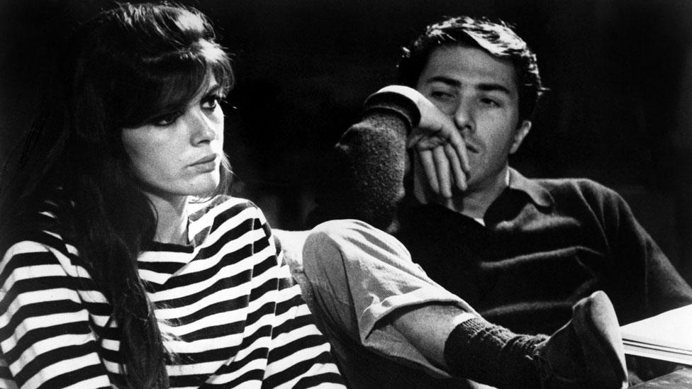 Katharine Ross and Dustin Hoffman