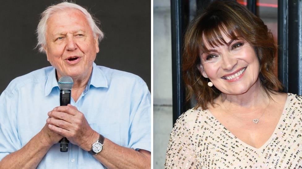 David Attenborough and Lorraine Kelly