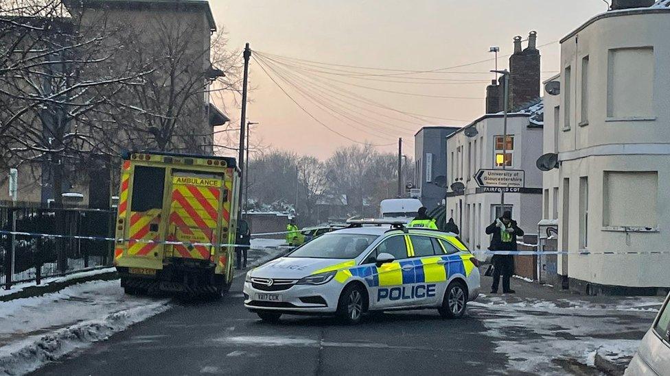 Scene of police cordon