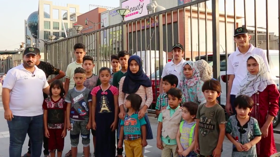 After this group of war orphans were prevented from entering from a luxury mall in Baghdad, the centre offered to pay for the care of 50 children