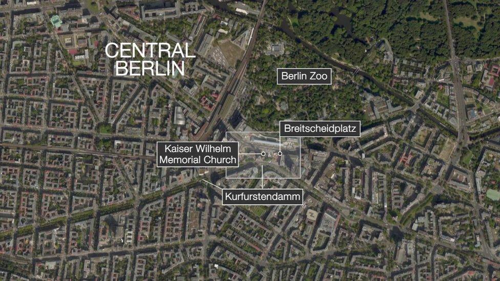 Map of central Berlin