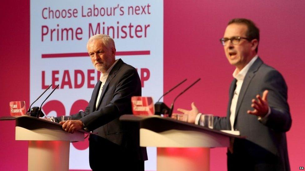 Jeremy Corbyn and Owen Smith