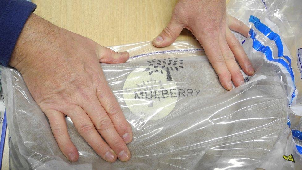 Counterfeit Mulberry bag seized by Trading Standards