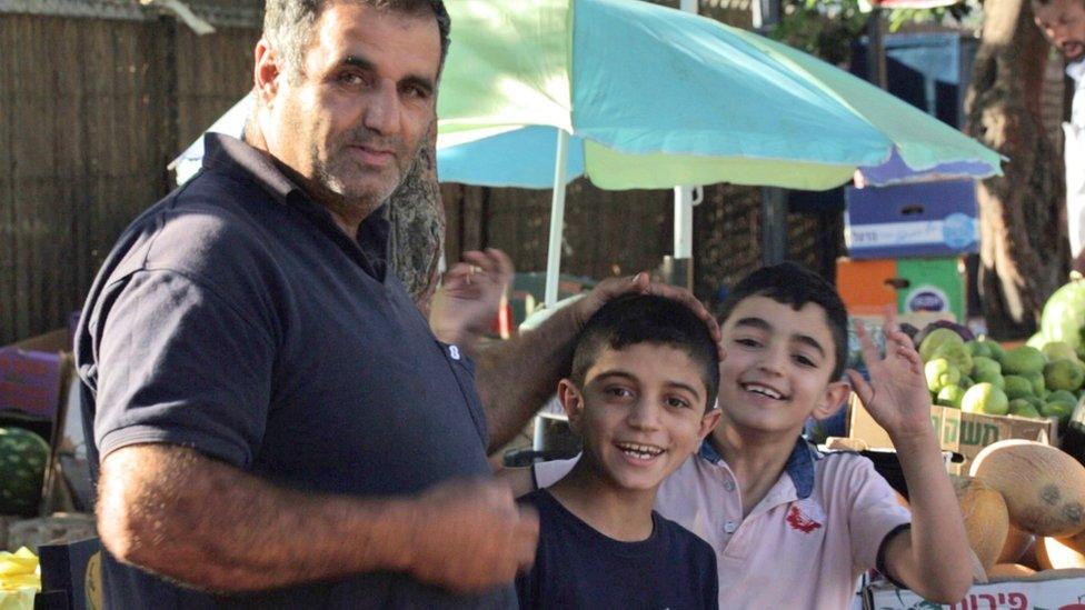 Issam Rbaiya and his sons