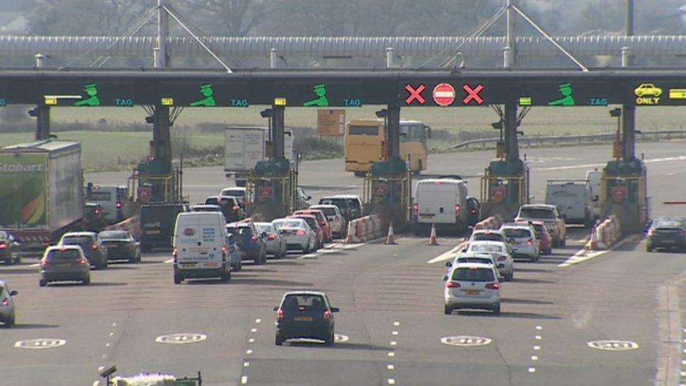 Severn toll booths