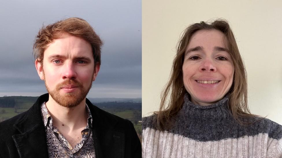 Dr Rhys Kaminski-Jones a Dr Ffion Mair Jones