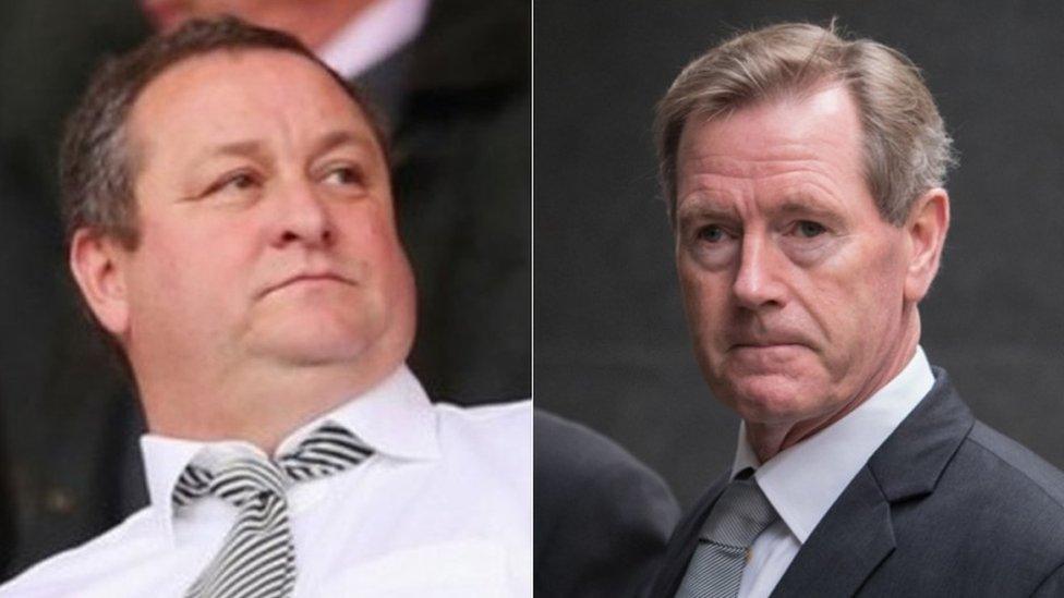 Mike Ashley and Dave King