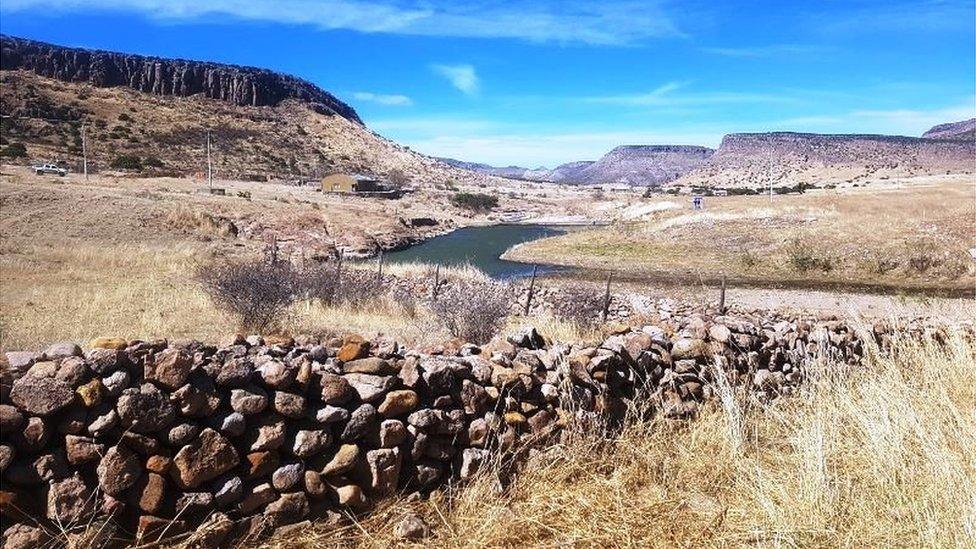 A photo released by the state prosecutor's office shows a ranch belonging to César Duarte