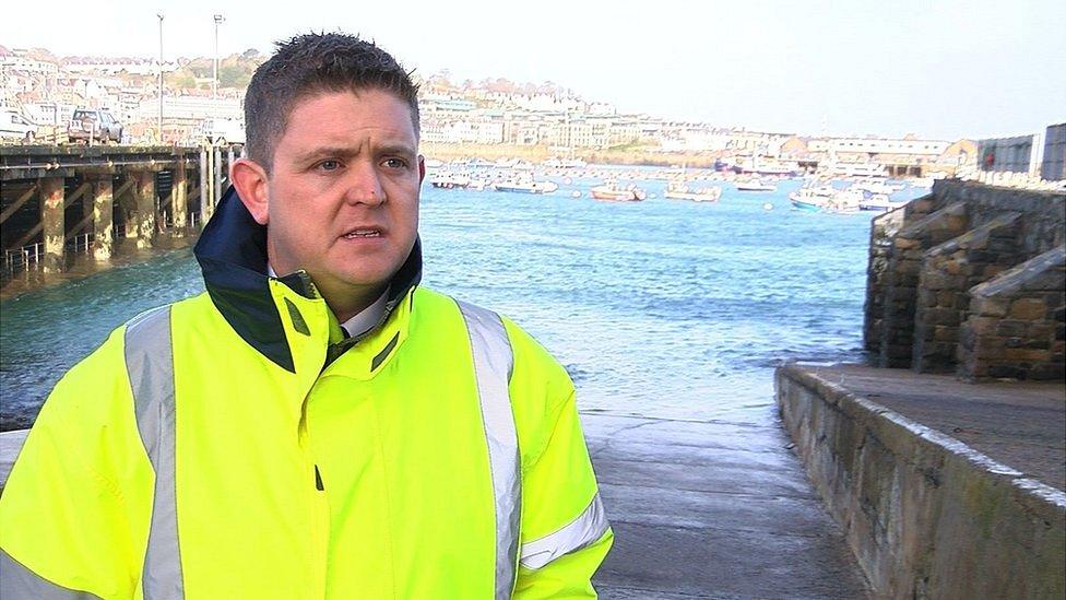 Guernsey harbour master Chad Murray