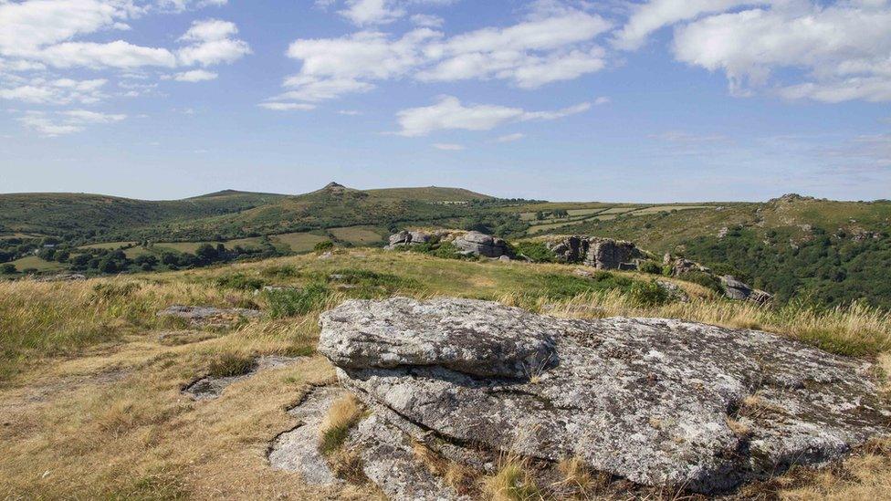 Sharp Tor from Bench Tor, Dartmoor National Park