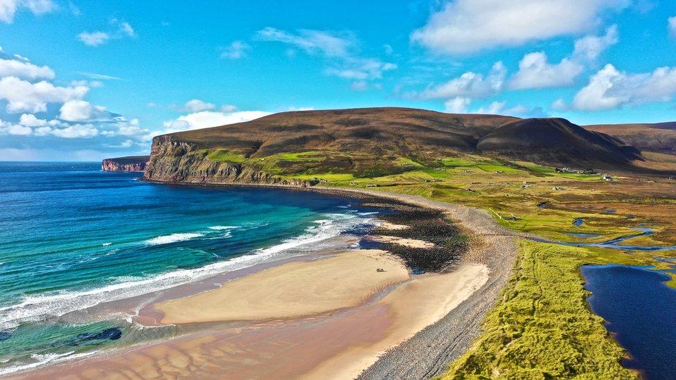 Orkney Cycling Club did a day trip to Hoy on the 23rd September. Attached are a couple of photos of us on Rackwick beach, Hoy.