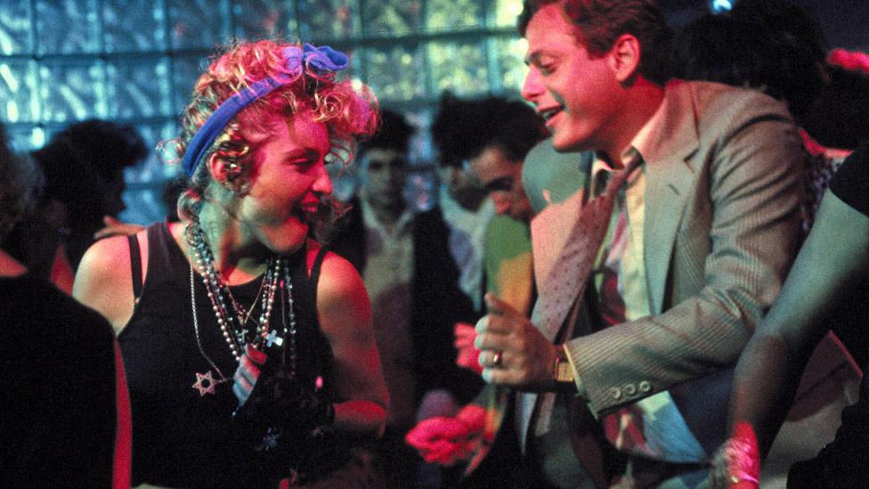 Madonna and Mark Blum in Desperately Seeking Susan