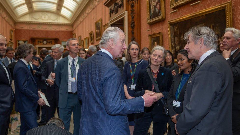 King charles in buckingham palace