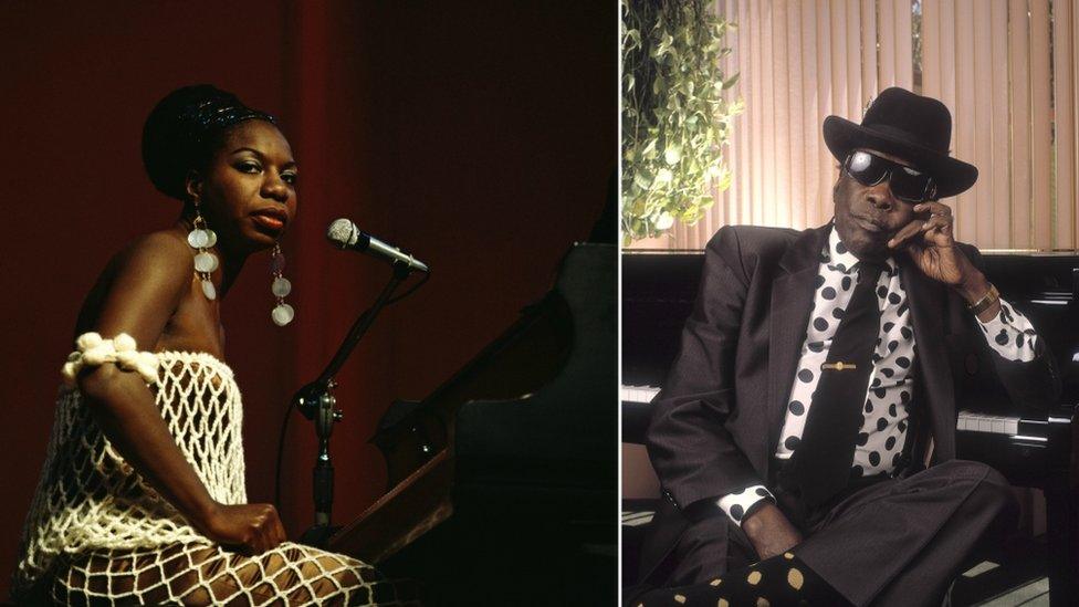 Nina Simone and John Lee Hooker