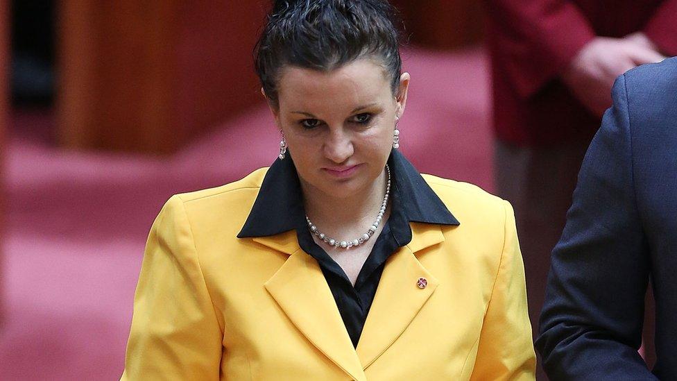 Senator Jacqui Lambie , an outspoken politician from Tasmania