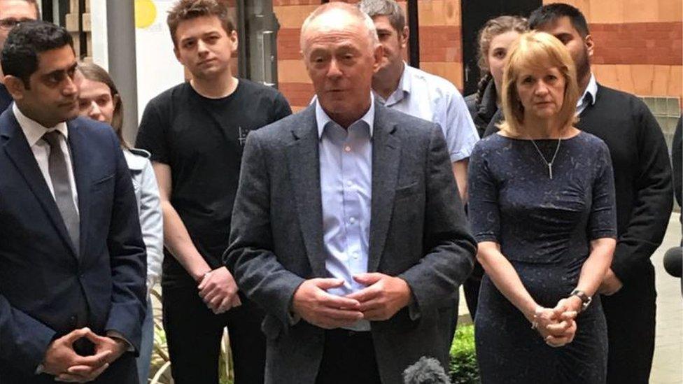 Cllr Rishi Shori, Sir Richard Leese and Baroness Beverley Hughes‏