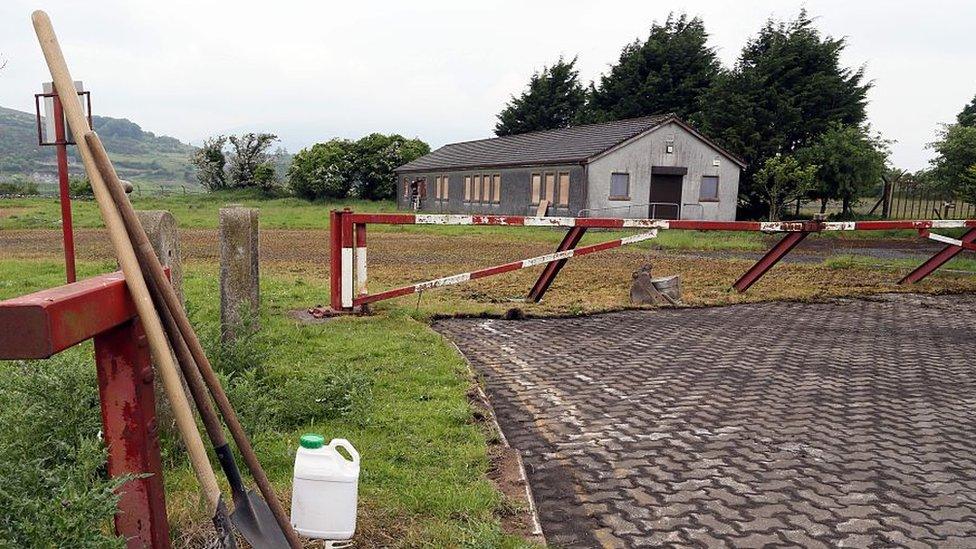 A old customs post on the Irish border