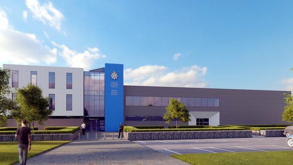 Artist impression of police station in Wrexham