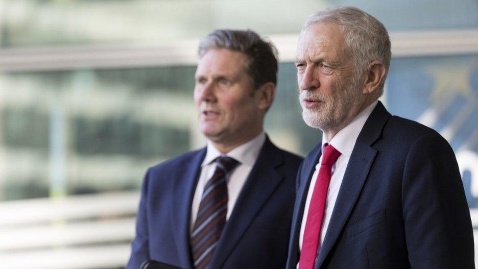 Sir Keir Starmer and Jeremy Corbyn