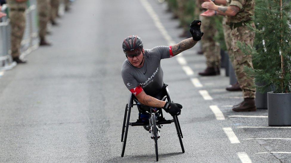 Wheelchair race winner David Weir