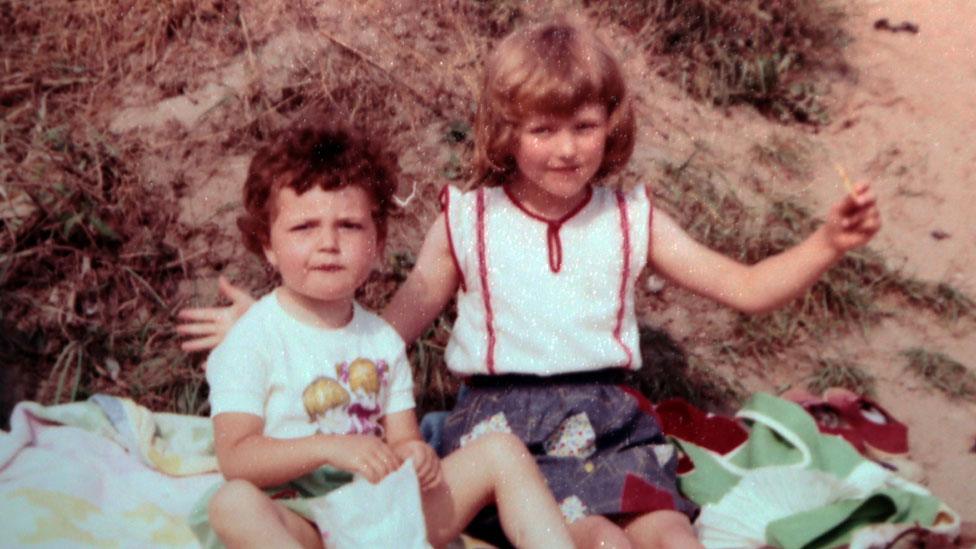 Claudia Lawrence on a beach