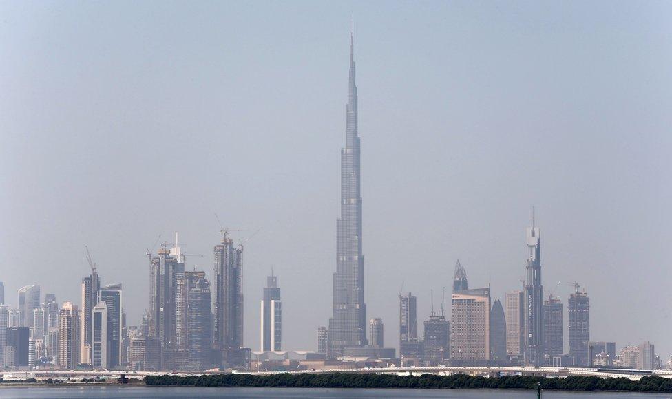 A view of Dubai skyline