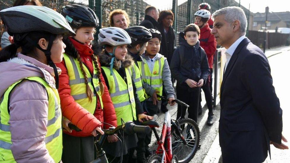 London Mayor Sadiq Khan at Haimo Primary School