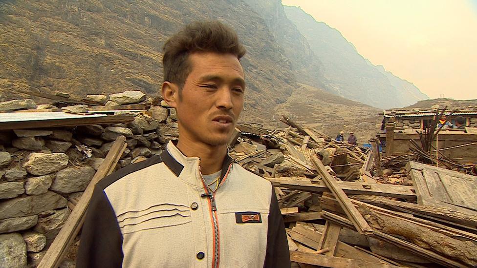 Tashi left his family behind to load up his horse - he never saw them again