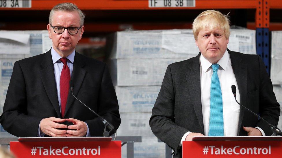 Michael Gove and Boris Johnson