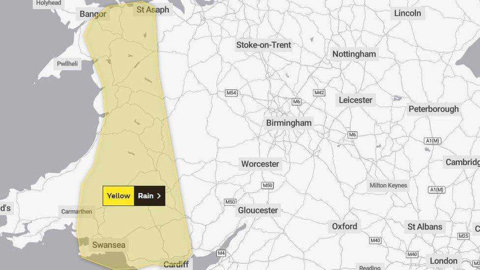 Yellow weather warning (Tues/Weds 19 and 20 Oct)