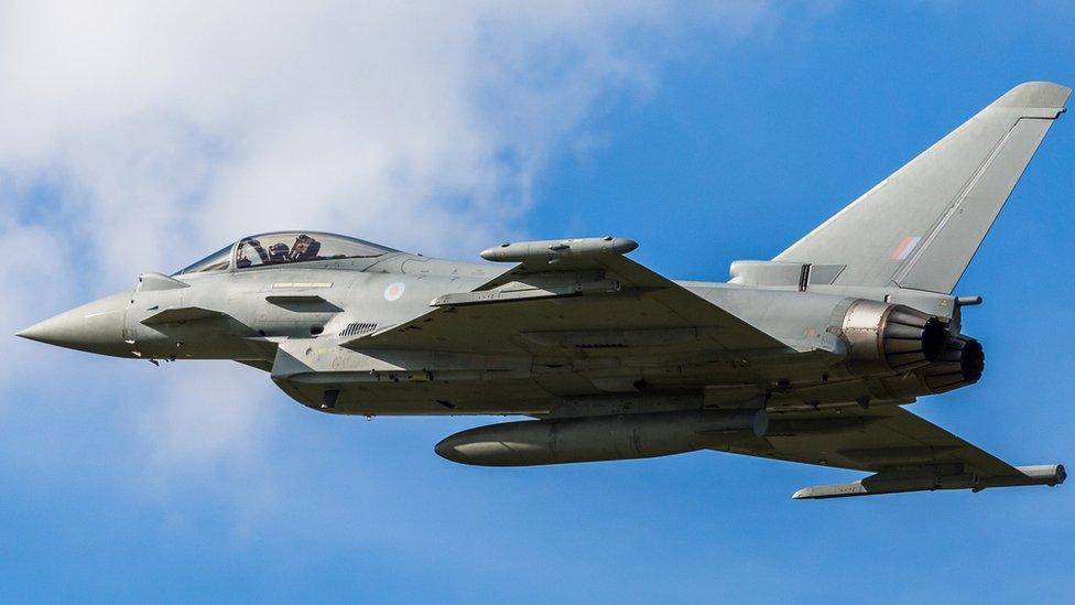 RAF Typhoon jet