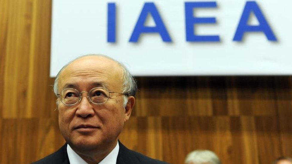 Yukiya Amano at an IAEA event