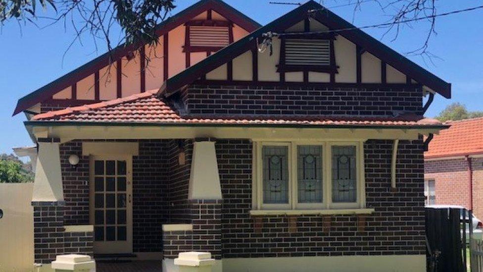 An exterior view of the brick house in Sydney suburb Ashbury