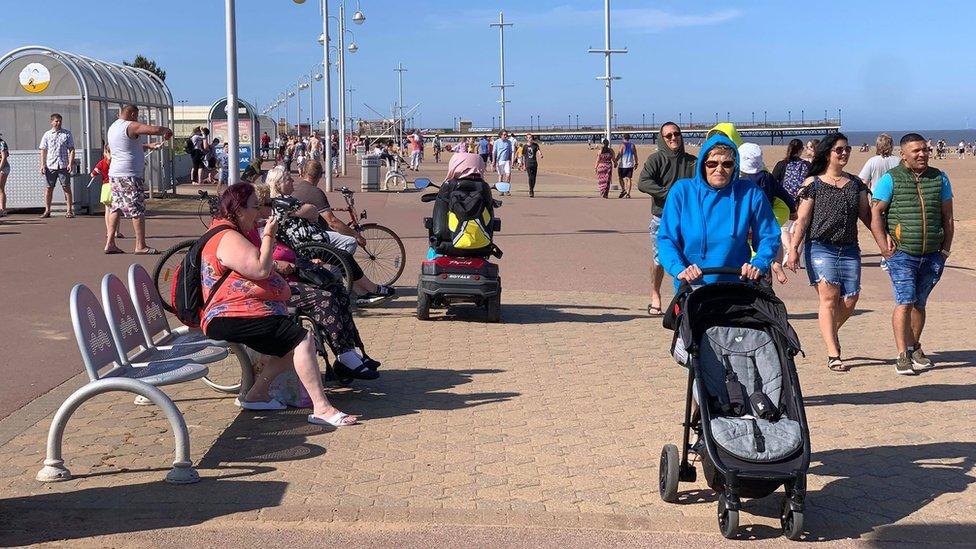 Skegness seafront in May